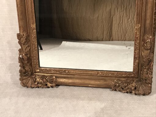 Gilt Wood Mirror - Close Front View - Styylish