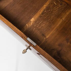 Empire Chest of Drawers in Walnut Veneer, France, 19th Century