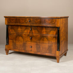 Biedermeier Chest of Drawers Walnut - Lacquer Shine - Styylish