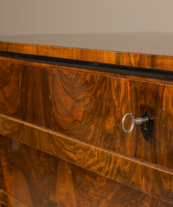 Biedermeier Chest of Drawers Walnut - Key - Styylish