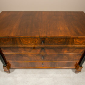 Biedermeier Chest of Drawers Walnut, Germany 19th Century