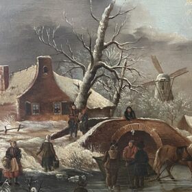 Dutch Winter Painting, 19th century