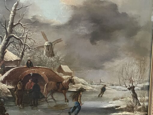 Dutch Winter Painting - Windmill - Styylish