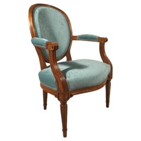 18th century Louis XVI Armchairs, Provincial France 1780, A Pair