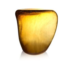 Murano Glass Side Table, ISOLA topaz