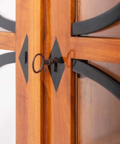 Biedermeier Cherry wood vitrine- Key - Styylish