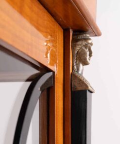 Biedermeier Cherry wood vitrine- Column Capital - Styylish