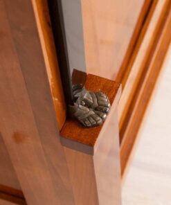 Biedermeier Cherry wood vitrine- Column Base - Styylish