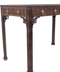 Chippendale-style mahogany table - Side Profile - Styylish