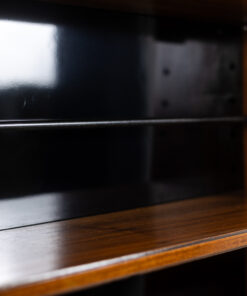 Alternative view of Double-sided Rosewood Bookcase on Casters. Circa 1960.