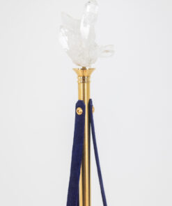 Candlestick Gilded Brass and Velvet - Top Detail - Styylish