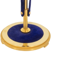 Candlestick Gilded Brass and Velvet - Velvet Detail - Styylish