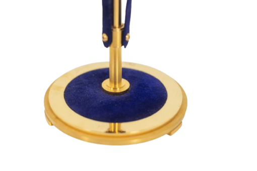 Candlestick Gilded Brass and Velvet - Velvet Detail - Styylish