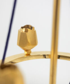 Candlestick Gilded Brass and Velvet - Brass Detail - Styylish