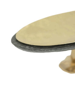 “Pitoin” Bowl in Hammered Brass - Edge Detail - Styylish