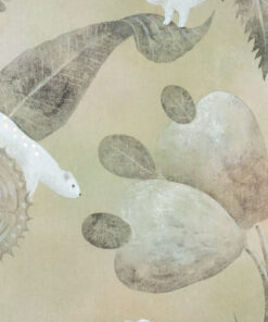 Painted Canvas Representing Ermines - Floral - Styylish