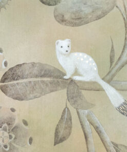 Painted Canvas Representing Ermines -Ermine - Styylish