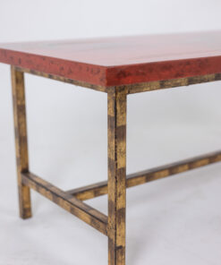 Coffee Table Gilded Iron - Side Base Detail - Styylish