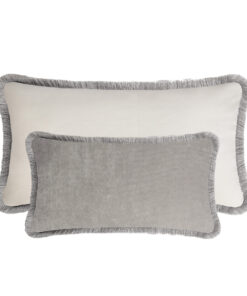 Couple velvet bed cushions grey- Styylish