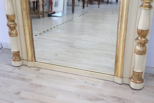 Antique Neoclassical Large Wall Mirror - Bottom - Styylish