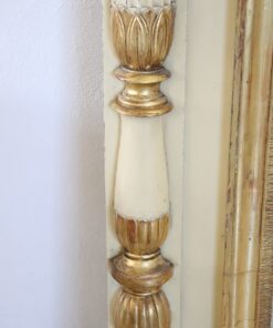 Antique Neoclassical Large Wall Mirror - Gilt Column Base - Styylish