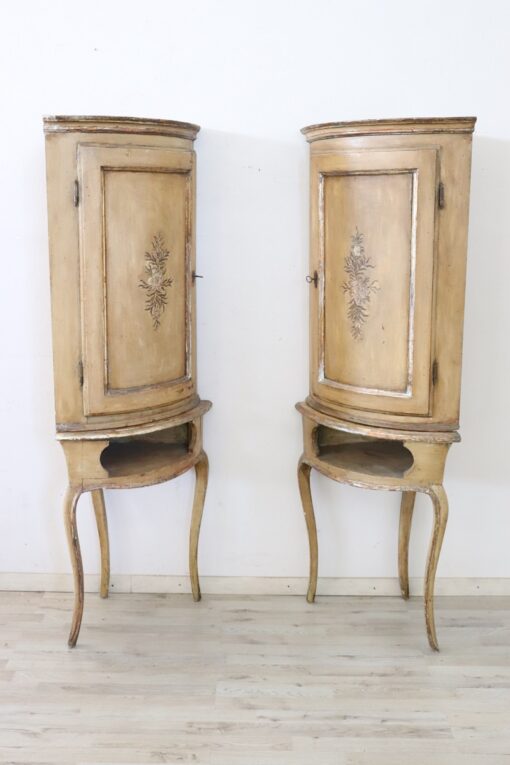 Antique Corner Cabinets - Set of Two - Styylish