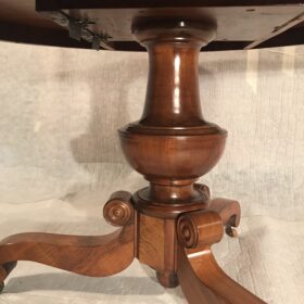 Original Biedermeier Walnut Table , 1820