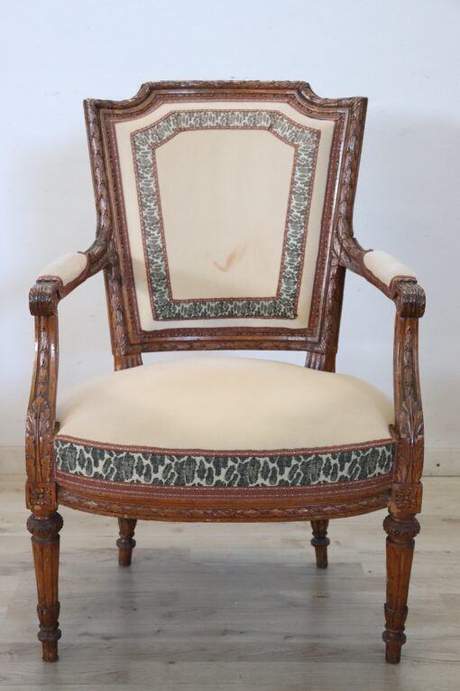 Antique Armchair Louis XVI - Front Profile - Styylish