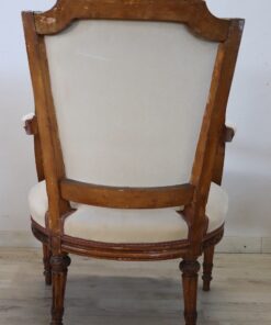 Antique Armchair Louis XVI - Back Profile - Styylish