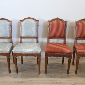 Antique Set of 4 Chairs, Italy of the period Louis XVI 18th Century