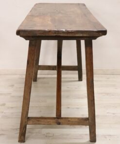 Antique Table Solid Oak - Side Profile - Styylish