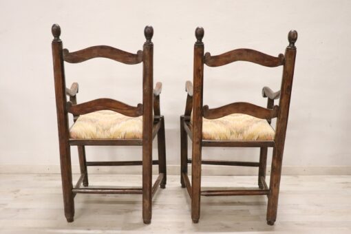 Set of 2 Antique Armchairs - Back Profile - Styylish