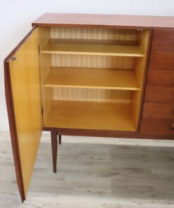 Long Sideboard in Teak Veneer - Left Side Interior - Styylish