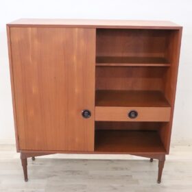 Highboard in Teak Veneer, Italy 1960s