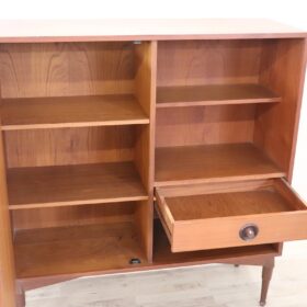 Highboard in Teak Veneer, Italy 1960s