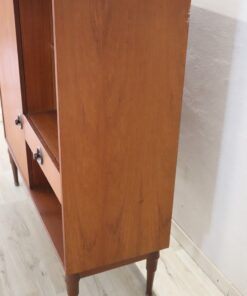 Highboard in Teak Veneer - Side Profile - Styylish