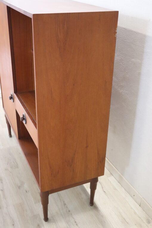 Highboard in Teak Veneer - Side Profile - Styylish