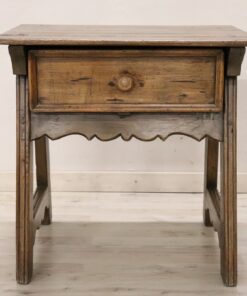 Alternative view of Antique Mountain Nightstand or Side Table in Fir and Oak Wood