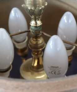 Vintage Brass Table Lamp - Bulb Detail - Styylish