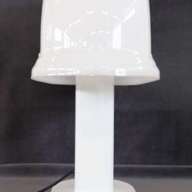 Italian Design White Table Lamp by Rodolfo Bonetto for Guzzini, 1970s