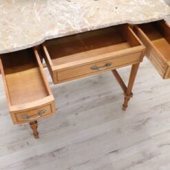 Louis XVI Dressing Table with Stool - Drawer Interior - Styylish