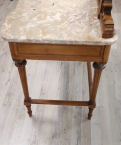 Louis XVI Dressing Table with Stool - Right Side Profile - Styylish