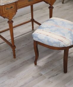Louis XVI Dressing Table with Stool - Stool Detail - Styylish