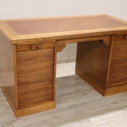 Oak Wood Writing Desk - Side Profile - Styylish