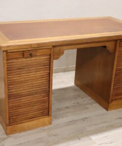 Oak Wood Writing Desk - Side Profile - Styylish