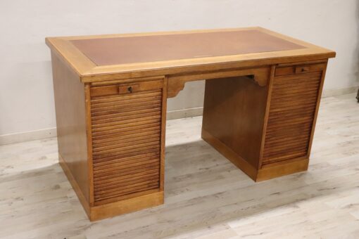 Oak Wood Writing Desk - Side Profile - Styylish