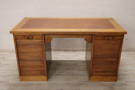 Oak Wood Writing Desk - Front Profile - Styylish