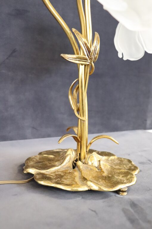 Italian Art Nouveau Lamp - Golden Details - Styylish