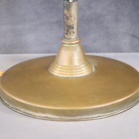 Early 20th Century Italian Brass and Glass Table Lamp