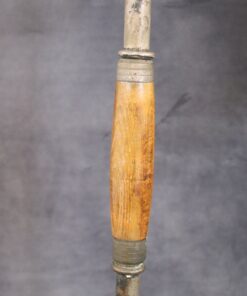 Brass and Glass Table Lamp - Wood Detail - Styylish